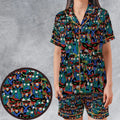 Brak and Zorak Space Ghost Coast to Coast Satin Short-Sleeve Pajamas Set