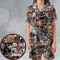 Throwback 90s Satin Short-Sleeve Pajamas Set