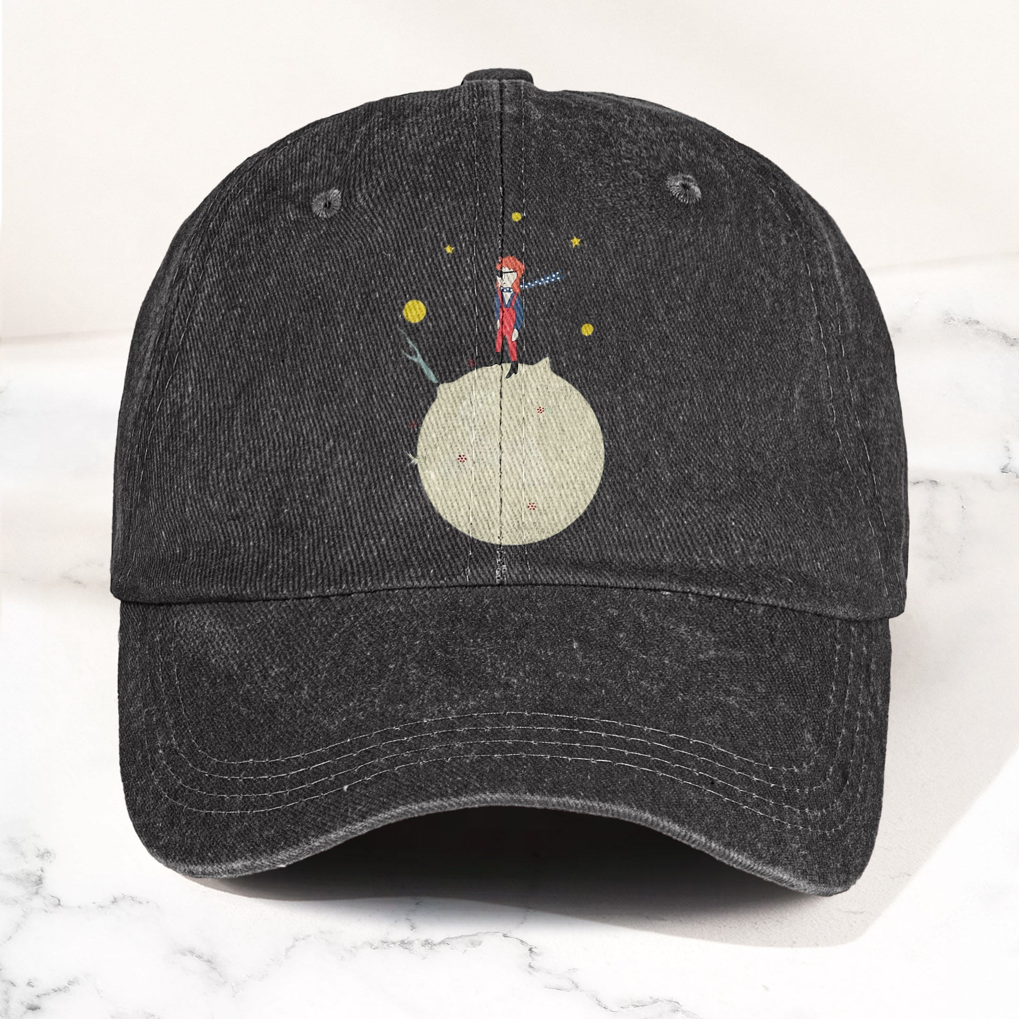 Ziggy Stardust Denim Dad Cap Retro David Bowie Merch Design (With BOX)