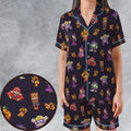 Gaming Ghosts Satin Short-Sleeve Pajamas Set