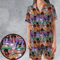 Chillin' like a Villain Summer Vibes Satin Short-Sleeve Pajamas Set