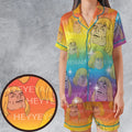 HEYYEYAA He-Man MOTU Satin Short-Sleeve Pajamas Set