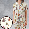 Dance Your Cares Away Satin Short-Sleeve Pajamas Set