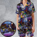 Fearless Courage the Cowardly Dog Satin Short-Sleeve Pajamas Set