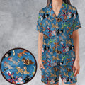 Lost Boys Peter Pan Satin Short-Sleeve Pajamas Set