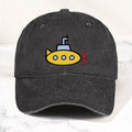 The Beatles Denim Cap Yellow Submarine Minimalist Dad Hat ( With Box)