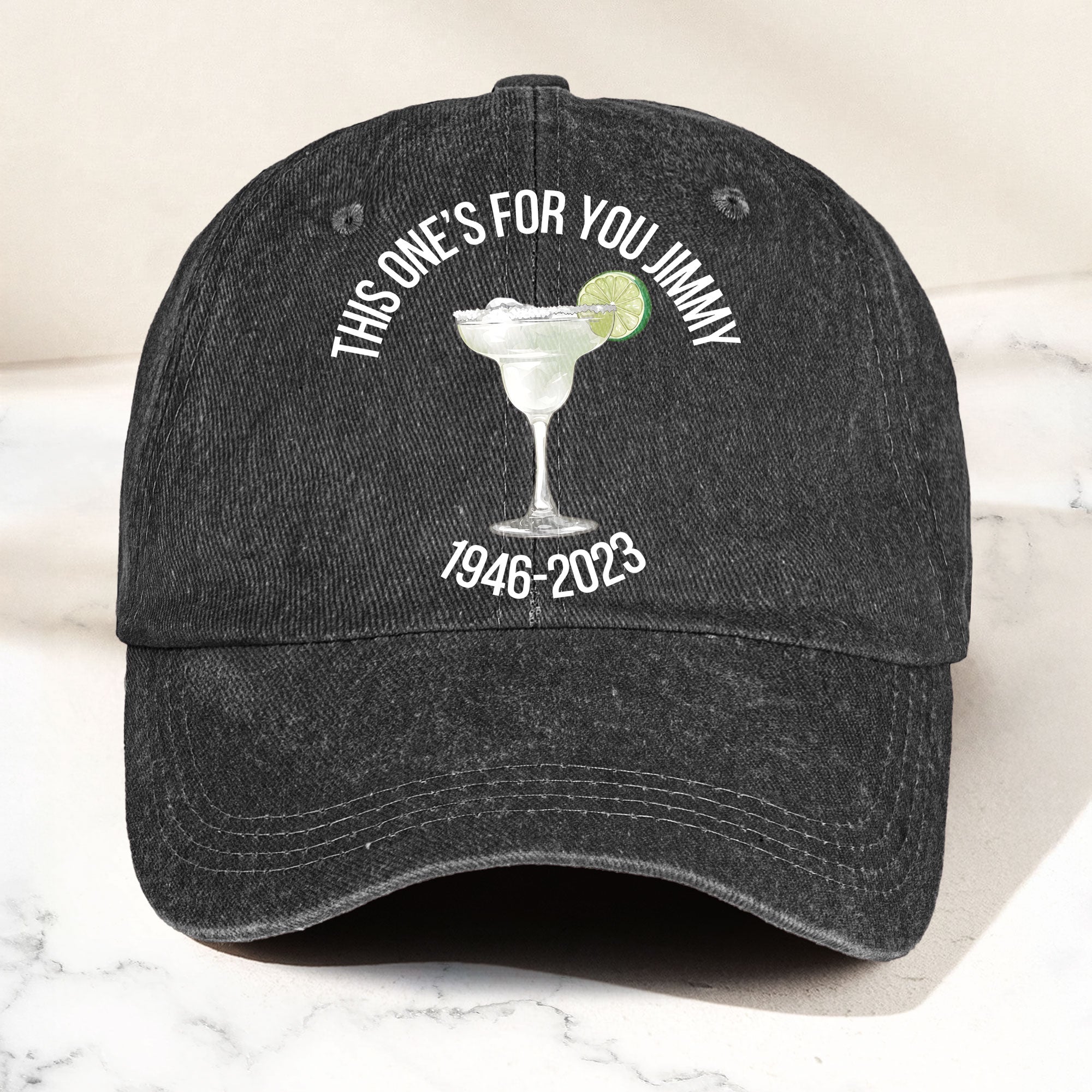 This one's for you Jimmy Denim Cap Retro Jimmy Buffett Tribute Dad Hat (With Box)