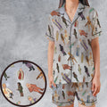 Planet of Apes Characters Satin Short-Sleeve Pajamas Set