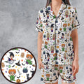 Enchanted Evenings Hocus Pocus Satin Short-Sleeve Pajamas Set