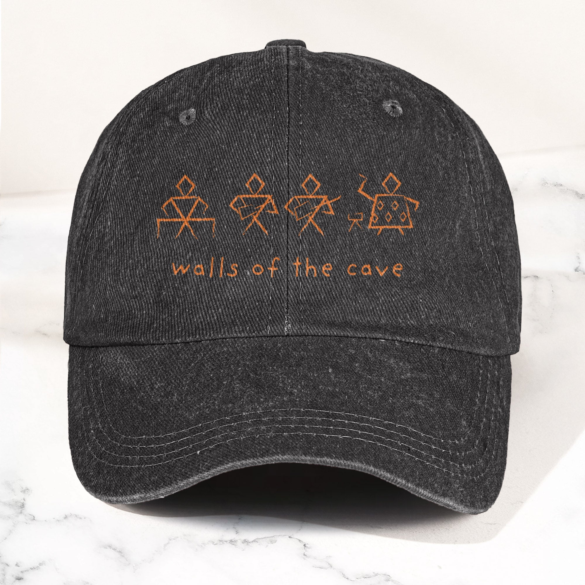 Phish Walls of the Cave Petroglpyh Denim Cap Retro Music Phish Cap Gift For Dad (With Box)