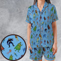 The Tick and Friends Satin Short-Sleeve Pajamas Set