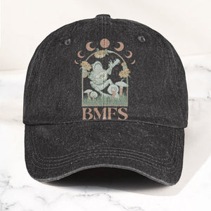Billy Strings BMFS Frog Mandolin Sunflowers Moon Phase Vintage Graphic Denim Cap Retro Vintage Dad Cap Gift For Dad (With Box)