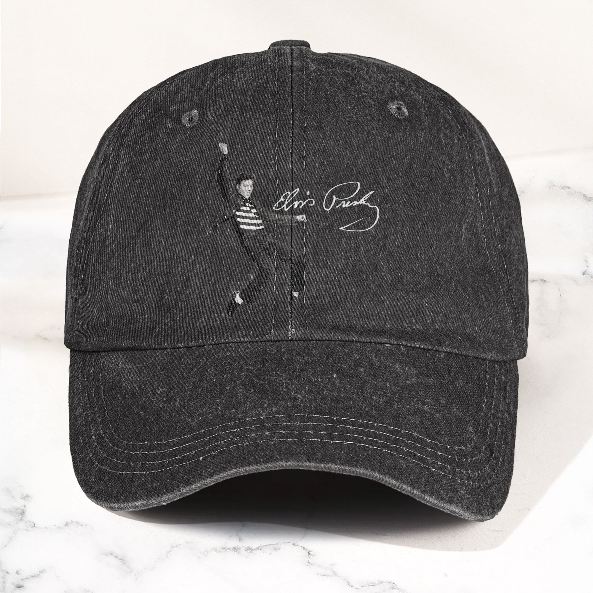 Elvis Presley Jailhouse Rock Pose Hat Classic Rock Music Tribute Cap (With Box)