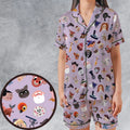 Iconography Rudolph the Red-Nosed Reindeer Satin Short-Sleeve Pajamas Set