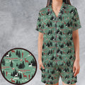 I Regret Nothing Park And Recreation Satin Short-Sleeve Pajamas Set