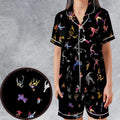 Venture Bros Falling Satin Short-Sleeve Pajamas Set
