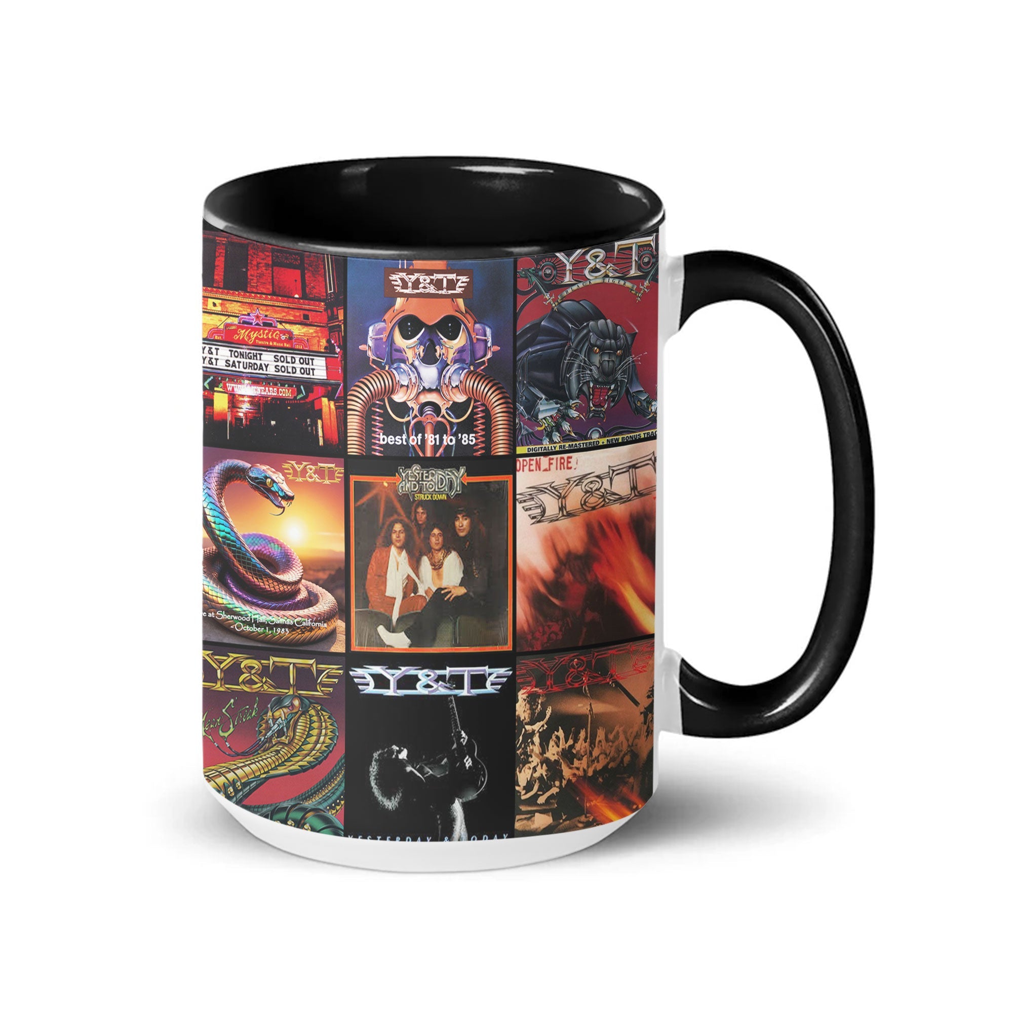 Y&T Accent Mug Hard-Rock Legends Album Collage Gift