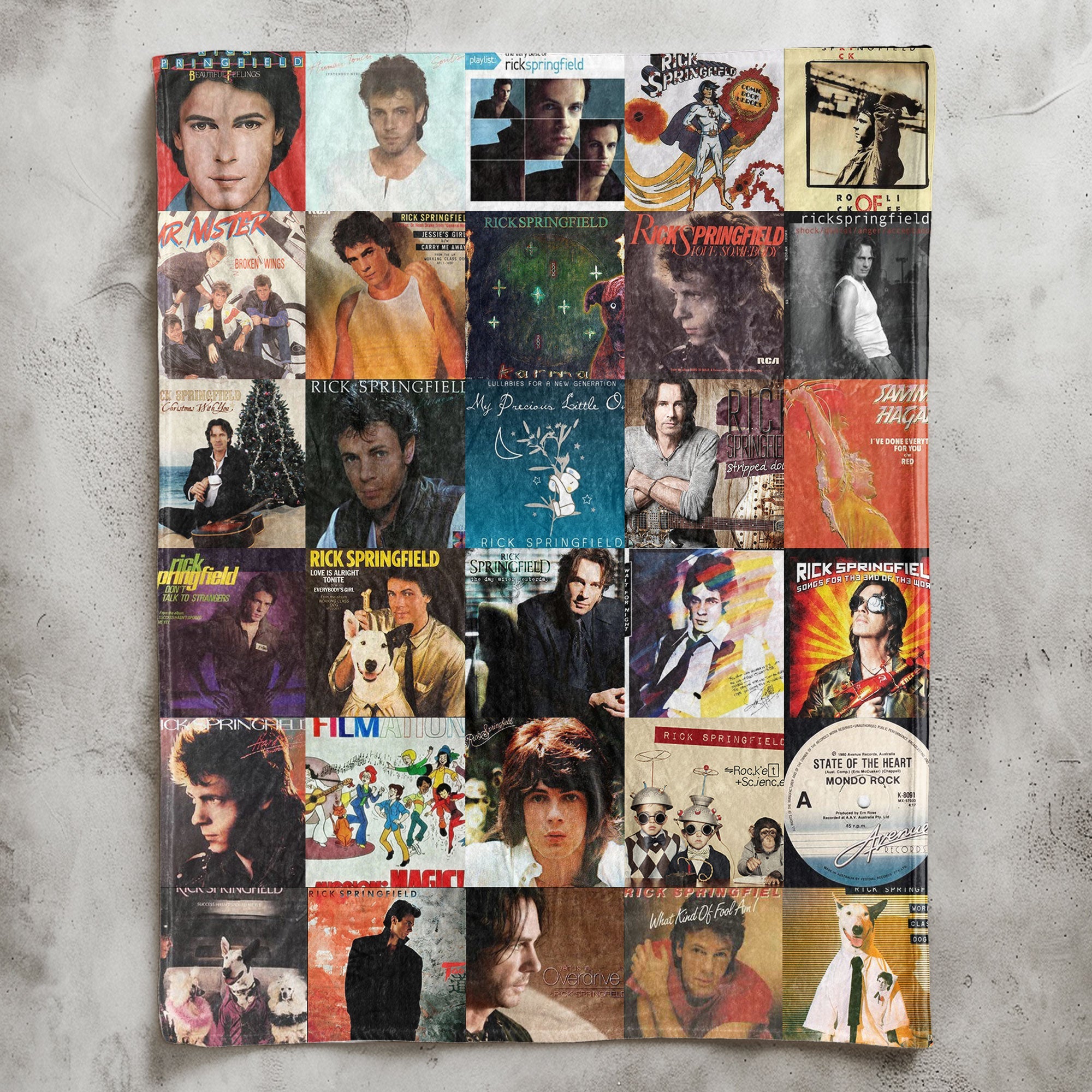Rick Springfield Sherpa Blanket A Cozy Tribute to an ’80s Icon