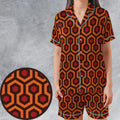 The Overlook Pattern The Shining Satin Short-Sleeve Pajamas Set