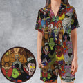 Frightfully Funny Ghostbusters Groovie Goolies Satin Short-Sleeve Pajamas Set