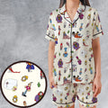 Schoolhouse Rock Characters Satin Short-Sleeve Pajamas Set