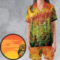 Plumber Kingdom Super Mario Satin Short-Sleeve Pajamas Set