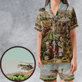 M*A*S*H Movie Art Satin Short-Sleeve Pajamas Set