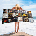 2Pac Beach Towel Album Cover Collage Classic Hip-Hop Towel