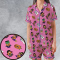 Halloween McNugget Buddies Satin Short-Sleeve Pajamas Set