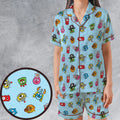 Yo Gabba Gabba Star Wars Mashup Satin Short-Sleeve Pajamas Set