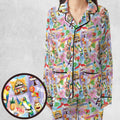 Tiki Room With Orange Bird Pajamas Set