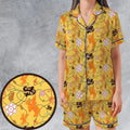 Powerline Concert Goofy Satin Short-Sleeve Pajamas Set