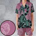 Beetlejuice Satin Short-Sleeve Pajamas Set