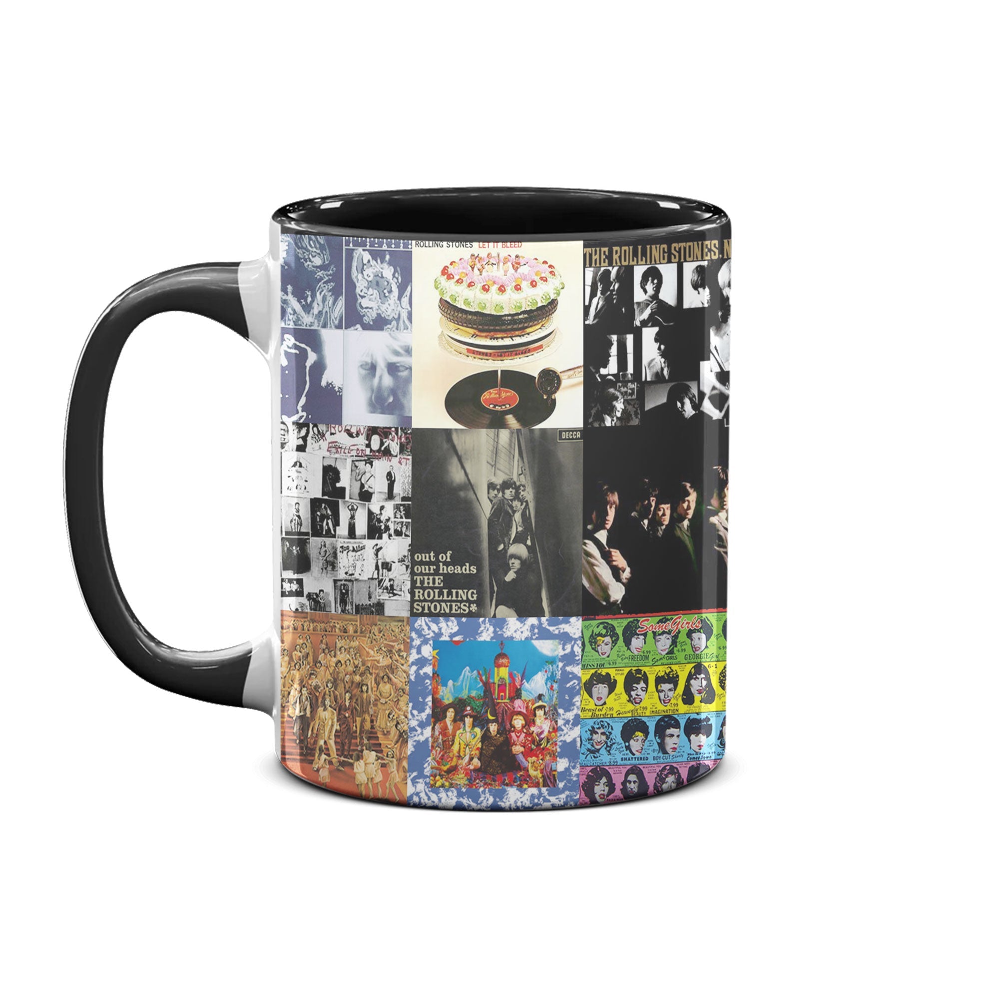 The Rolling Stones Accent Mug Classic Album Cover Collage Gift