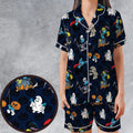 Smurfs Halloween Special Satin Short-Sleeve Pajamas Set