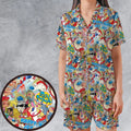 The Ren and Stimpy Show Satin Short-Sleeve Pajamas Set