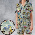 Jiminy Cricket Pinocchio Satin Short-Sleeve Pajamas Set