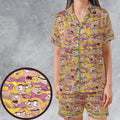 Helga G. Pataki Hey Arnold Satin Short-Sleeve Pajamas Set
