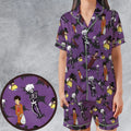 SNL David S. Pumpkins Animated Special Satin Short-Sleeve Pajamas Set