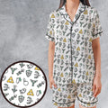 The Zelda Pixel Style Satin Short-Sleeve Pajamas Set