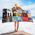 Dire Straits Beach Towel Album Cover Collage Classic Rock Towel