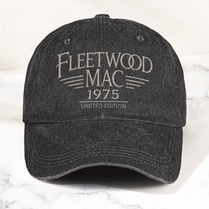 Fleetwood Mac Band Logo 1975 Denim Cap Vintage Dad Cap Gift For Dad (With Box)