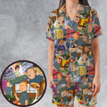 Bobby Face King Of The Hill Satin Short-Sleeve Pajamas Set