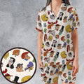 Memory of Jay Ward Satin Short-Sleeve Pajamas Set