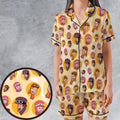 No More Jockeys Wacky Jockeys Satin Short-Sleeve Pajamas Set