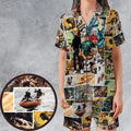 Quest's Adventure Satin Short-Sleeve Pajamas Set