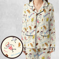 Let's All Go To The Lobby Retro Cartoon Pajamas Set