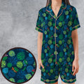 Teenage Mutant Ninja Turtles Pizza Satin Short-Sleeve Pajamas Set