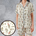 Bad Tempered Rodents Monty Python Satin Short-Sleeve Pajamas Set