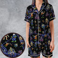 TMNT Universal Monsters And Sewer Slasher Toys Satin Short-Sleeve Pajamas Set